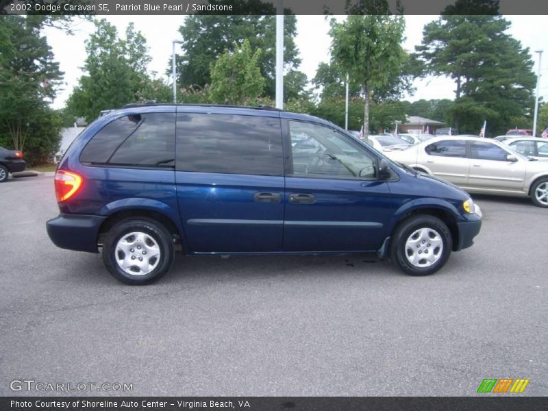 Patriot Blue Pearl / Sandstone 2002 Dodge Caravan SE