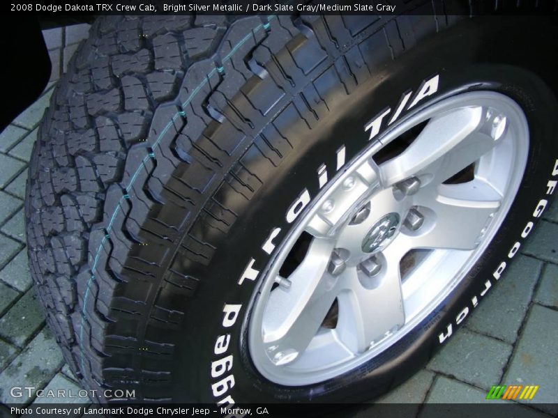 Bright Silver Metallic / Dark Slate Gray/Medium Slate Gray 2008 Dodge Dakota TRX Crew Cab