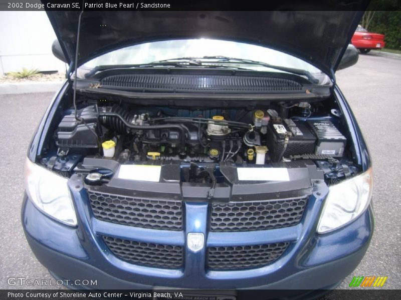 Patriot Blue Pearl / Sandstone 2002 Dodge Caravan SE