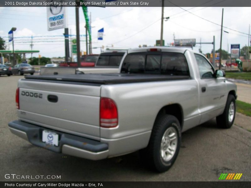 Bright Silver Metallic / Dark Slate Gray 2001 Dodge Dakota Sport Regular Cab