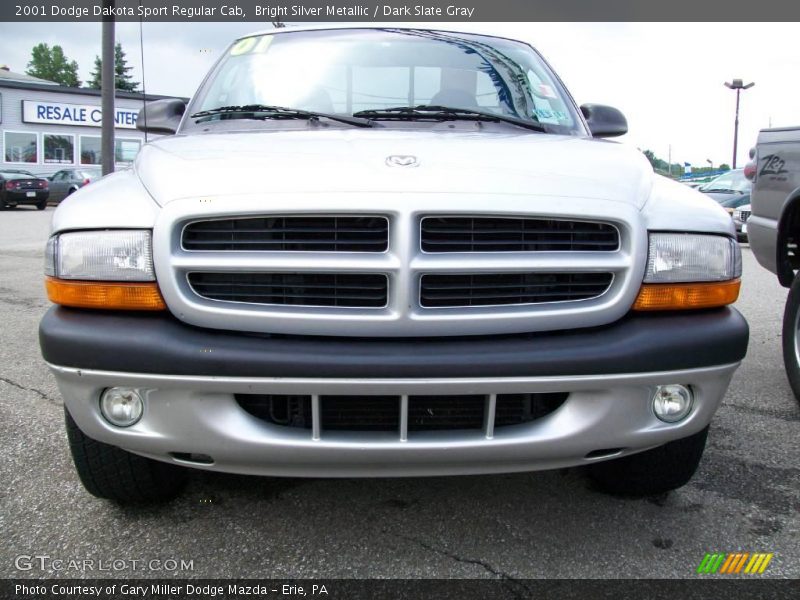 Bright Silver Metallic / Dark Slate Gray 2001 Dodge Dakota Sport Regular Cab