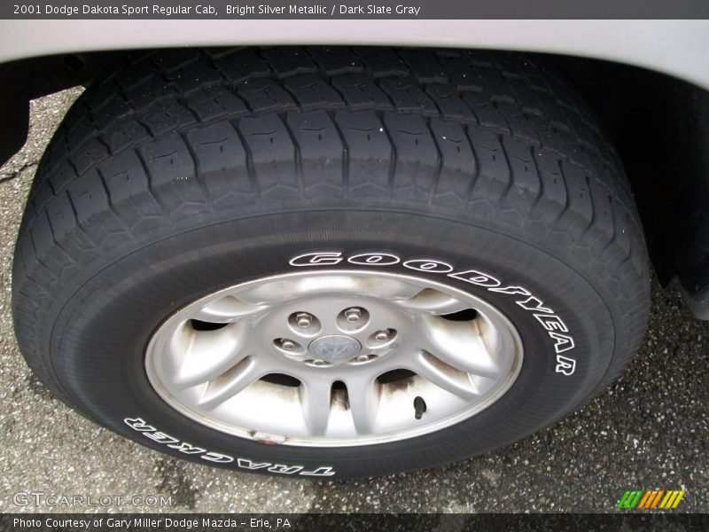 Bright Silver Metallic / Dark Slate Gray 2001 Dodge Dakota Sport Regular Cab