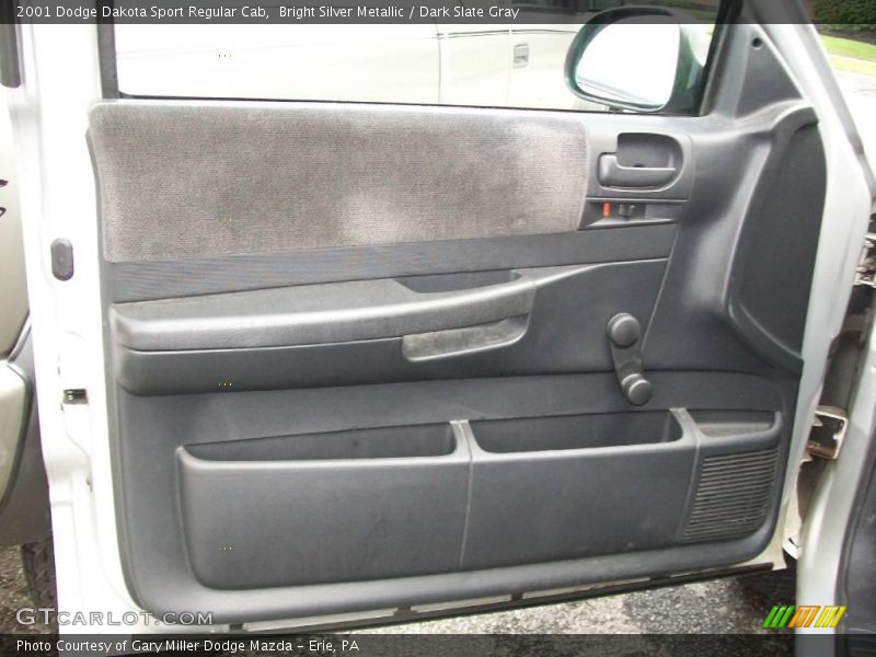 Bright Silver Metallic / Dark Slate Gray 2001 Dodge Dakota Sport Regular Cab