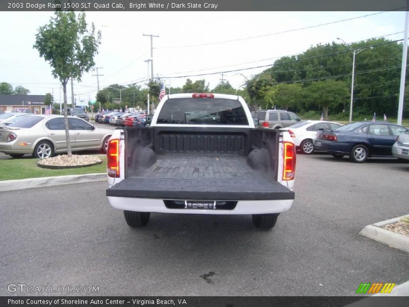 Bright White / Dark Slate Gray 2003 Dodge Ram 1500 SLT Quad Cab