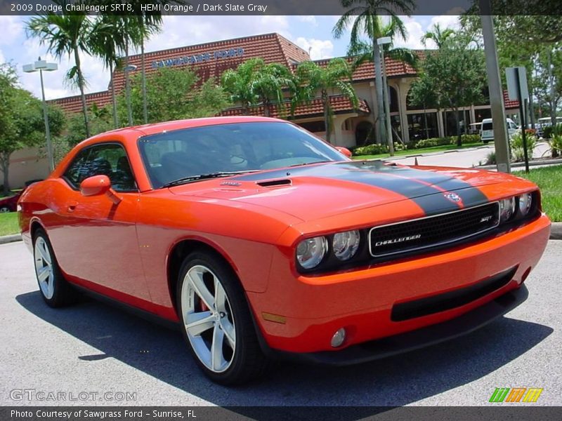 HEMI Orange / Dark Slate Gray 2009 Dodge Challenger SRT8