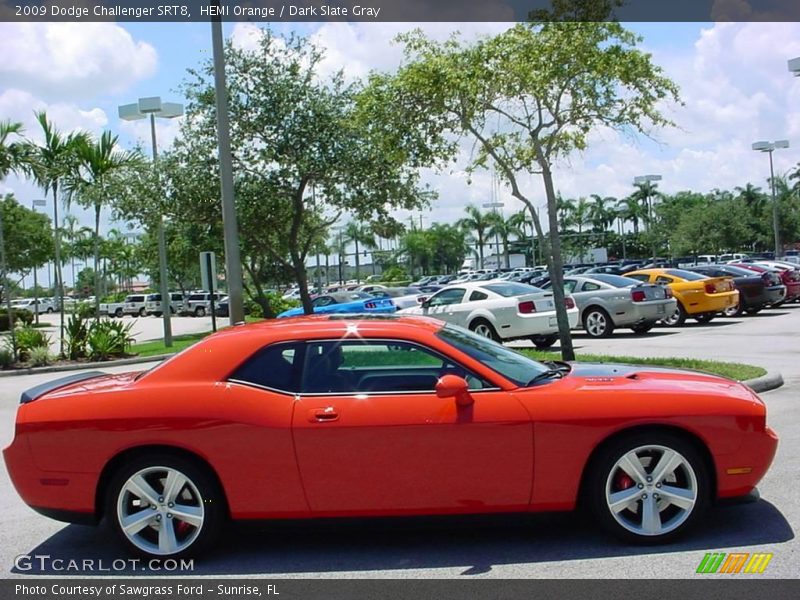 HEMI Orange / Dark Slate Gray 2009 Dodge Challenger SRT8