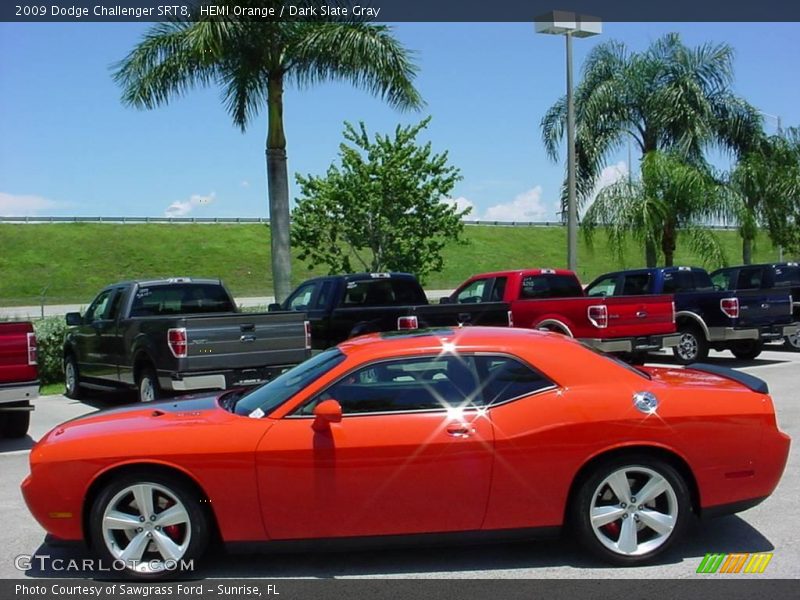 HEMI Orange / Dark Slate Gray 2009 Dodge Challenger SRT8