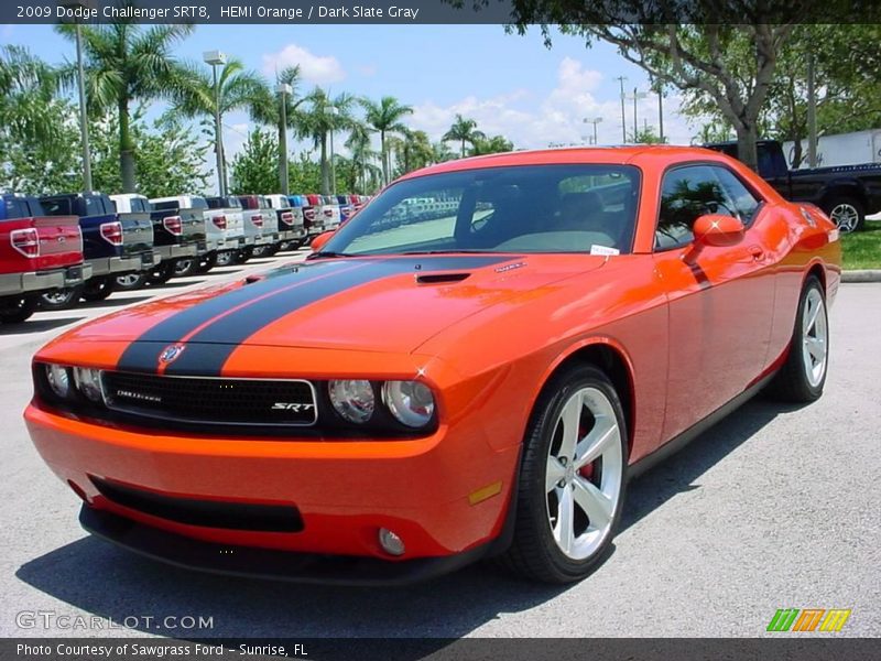 HEMI Orange / Dark Slate Gray 2009 Dodge Challenger SRT8