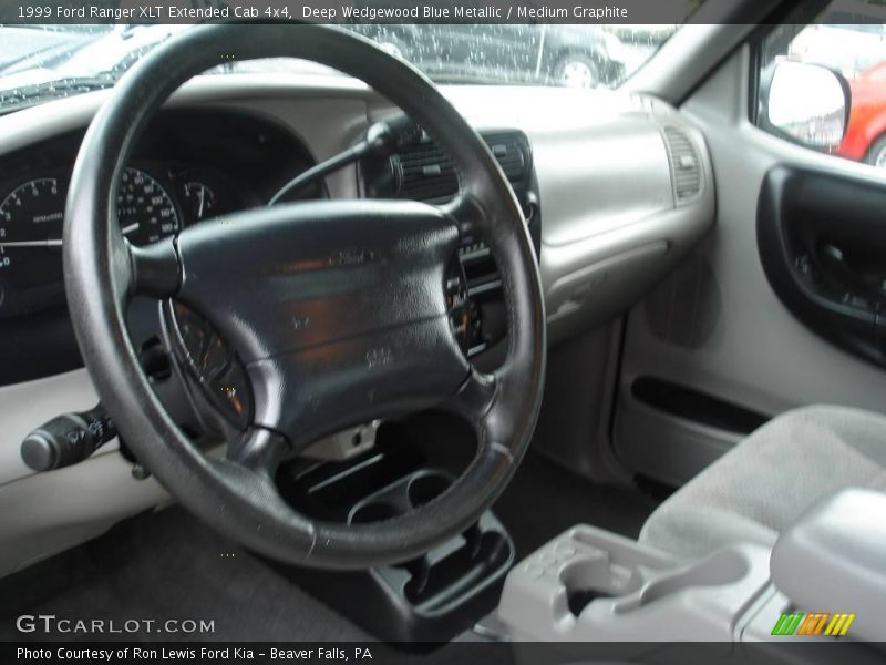 Deep Wedgewood Blue Metallic / Medium Graphite 1999 Ford Ranger XLT Extended Cab 4x4