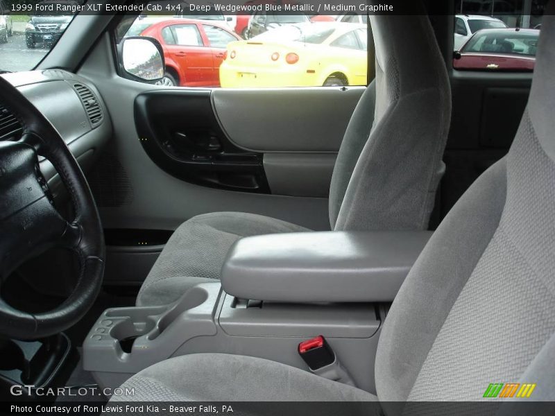 Deep Wedgewood Blue Metallic / Medium Graphite 1999 Ford Ranger XLT Extended Cab 4x4