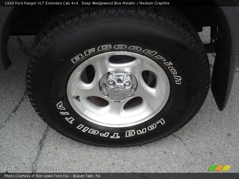 Deep Wedgewood Blue Metallic / Medium Graphite 1999 Ford Ranger XLT Extended Cab 4x4