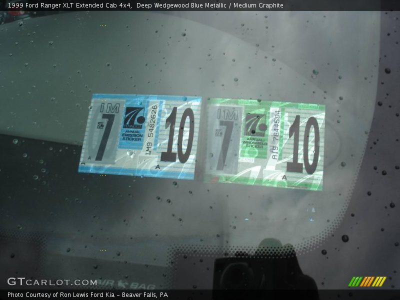 Deep Wedgewood Blue Metallic / Medium Graphite 1999 Ford Ranger XLT Extended Cab 4x4