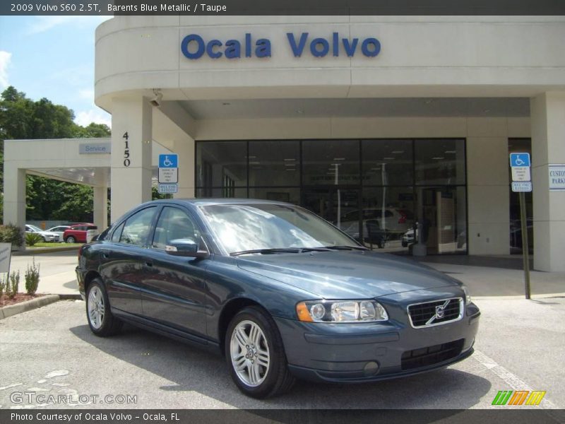 Barents Blue Metallic / Taupe 2009 Volvo S60 2.5T