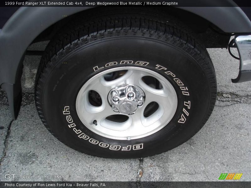 Deep Wedgewood Blue Metallic / Medium Graphite 1999 Ford Ranger XLT Extended Cab 4x4