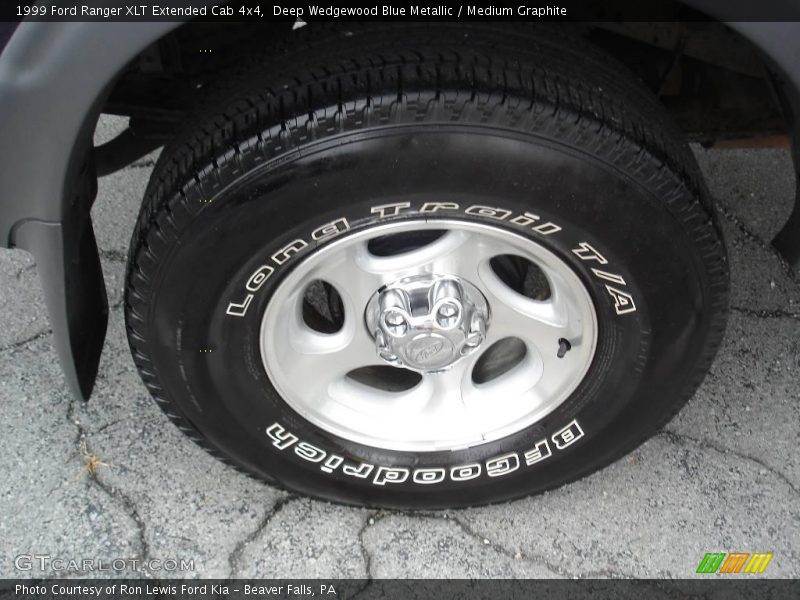 Deep Wedgewood Blue Metallic / Medium Graphite 1999 Ford Ranger XLT Extended Cab 4x4