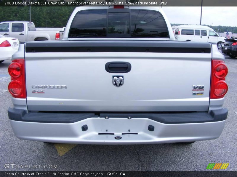 Bright Silver Metallic / Dark Slate Gray/Medium Slate Gray 2008 Dodge Dakota SLT Crew Cab