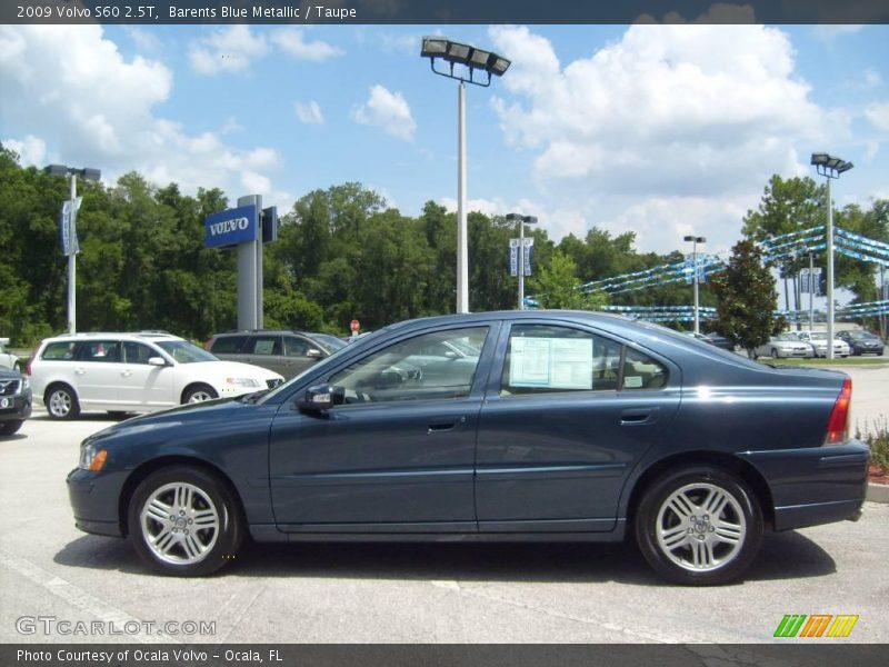 Barents Blue Metallic / Taupe 2009 Volvo S60 2.5T