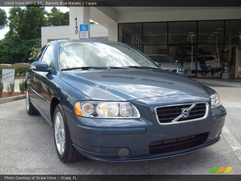 Barents Blue Metallic / Taupe 2009 Volvo S60 2.5T