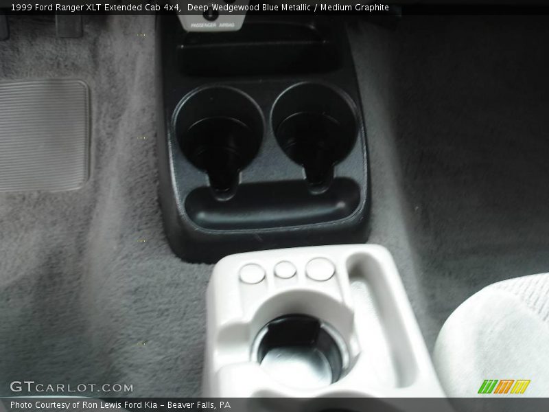 Deep Wedgewood Blue Metallic / Medium Graphite 1999 Ford Ranger XLT Extended Cab 4x4