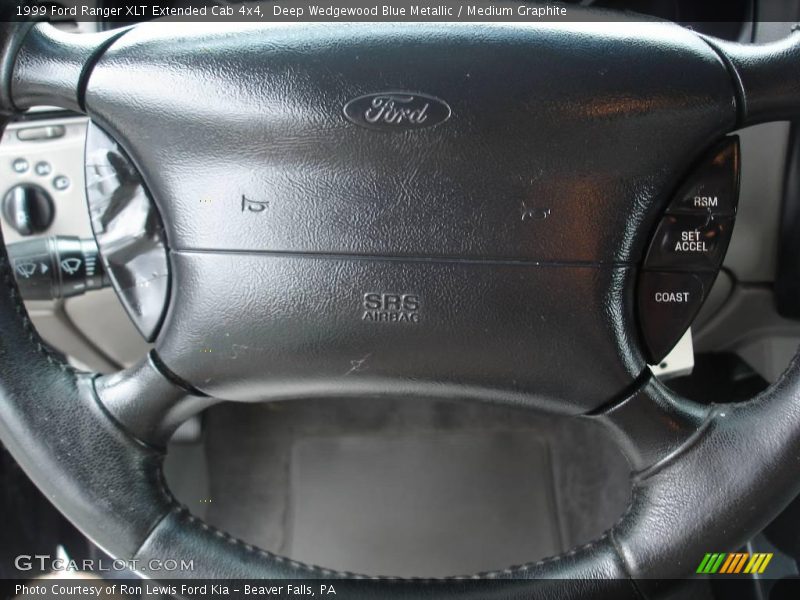 Deep Wedgewood Blue Metallic / Medium Graphite 1999 Ford Ranger XLT Extended Cab 4x4