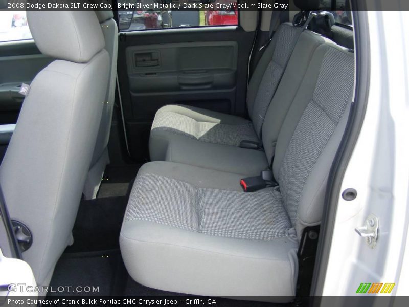 Bright Silver Metallic / Dark Slate Gray/Medium Slate Gray 2008 Dodge Dakota SLT Crew Cab