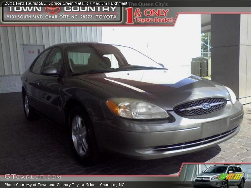 Spruce Green Metallic / Medium Parchment 2001 Ford Taurus SEL
