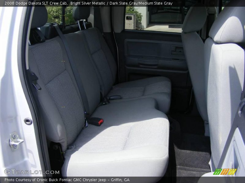 Bright Silver Metallic / Dark Slate Gray/Medium Slate Gray 2008 Dodge Dakota SLT Crew Cab