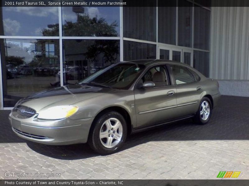 Spruce Green Metallic / Medium Parchment 2001 Ford Taurus SEL
