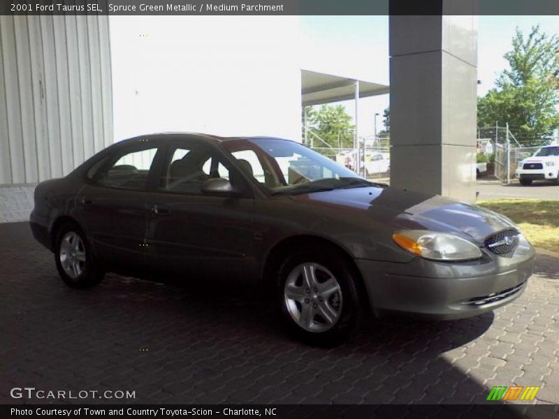 Spruce Green Metallic / Medium Parchment 2001 Ford Taurus SEL