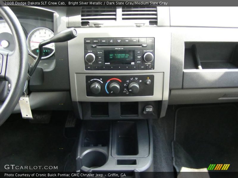 Bright Silver Metallic / Dark Slate Gray/Medium Slate Gray 2008 Dodge Dakota SLT Crew Cab