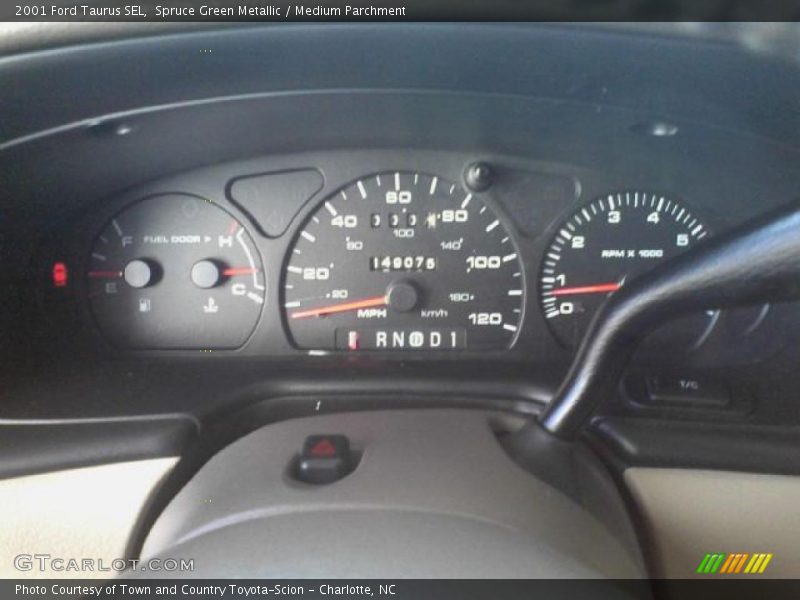 Spruce Green Metallic / Medium Parchment 2001 Ford Taurus SEL