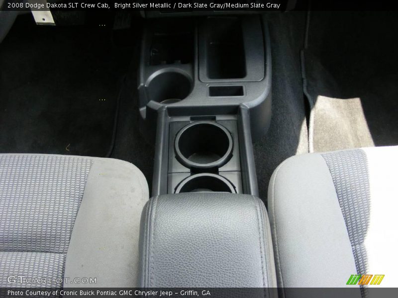 Bright Silver Metallic / Dark Slate Gray/Medium Slate Gray 2008 Dodge Dakota SLT Crew Cab