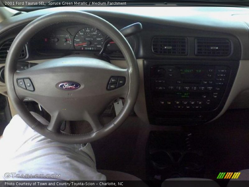 Spruce Green Metallic / Medium Parchment 2001 Ford Taurus SEL