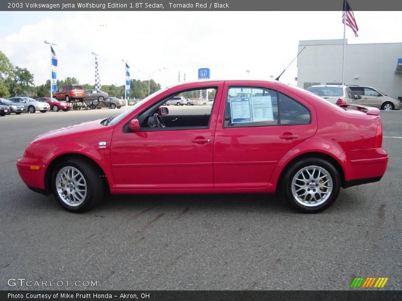 Tornado Red / Black 2003 Volkswagen Jetta Wolfsburg Edition 1.8T Sedan