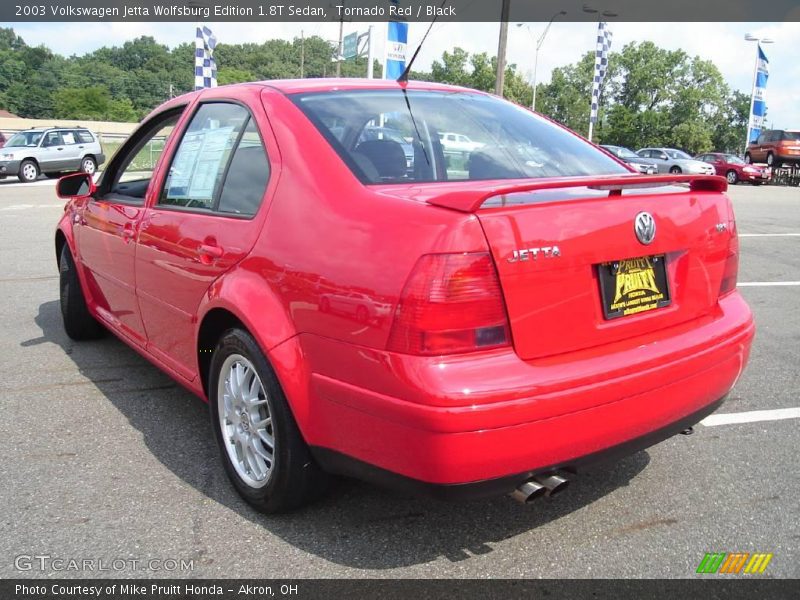 Tornado Red / Black 2003 Volkswagen Jetta Wolfsburg Edition 1.8T Sedan