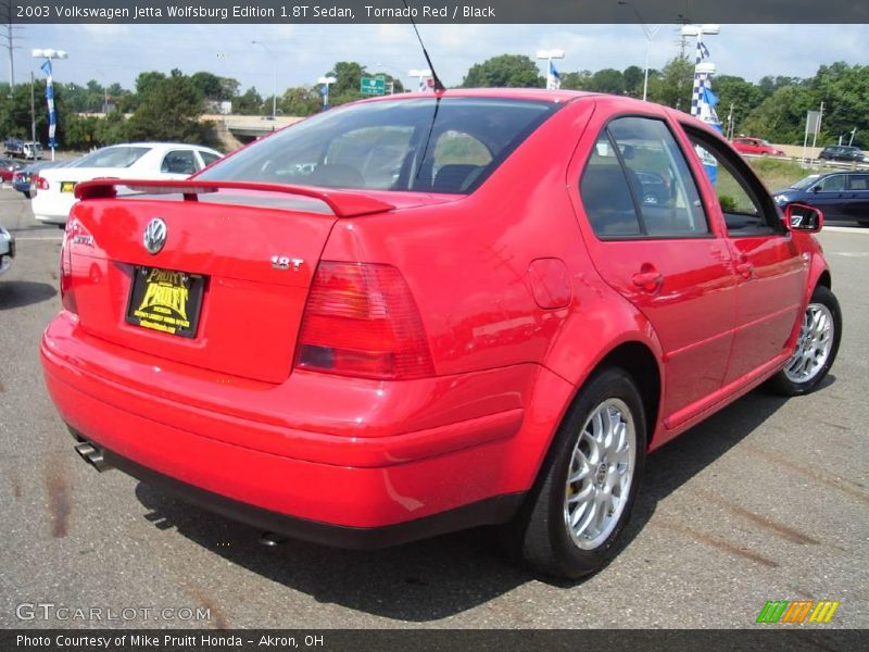 Tornado Red / Black 2003 Volkswagen Jetta Wolfsburg Edition 1.8T Sedan