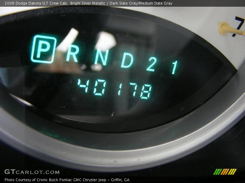 Bright Silver Metallic / Dark Slate Gray/Medium Slate Gray 2008 Dodge Dakota SLT Crew Cab