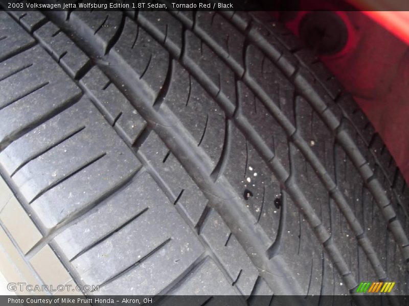 Tornado Red / Black 2003 Volkswagen Jetta Wolfsburg Edition 1.8T Sedan
