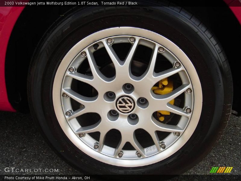 Tornado Red / Black 2003 Volkswagen Jetta Wolfsburg Edition 1.8T Sedan