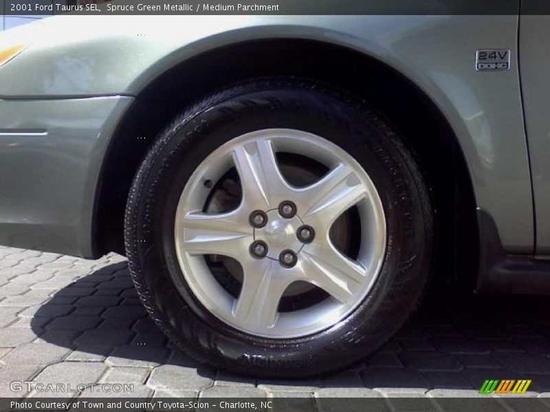 Spruce Green Metallic / Medium Parchment 2001 Ford Taurus SEL