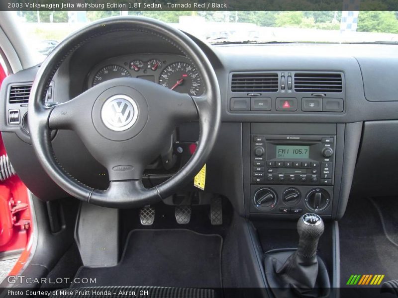 Tornado Red / Black 2003 Volkswagen Jetta Wolfsburg Edition 1.8T Sedan