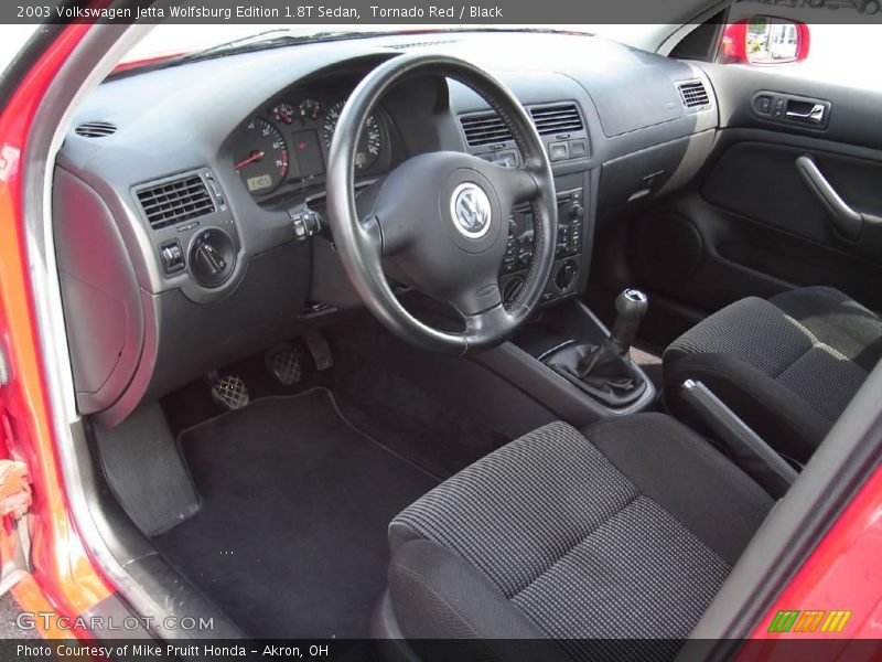 Tornado Red / Black 2003 Volkswagen Jetta Wolfsburg Edition 1.8T Sedan