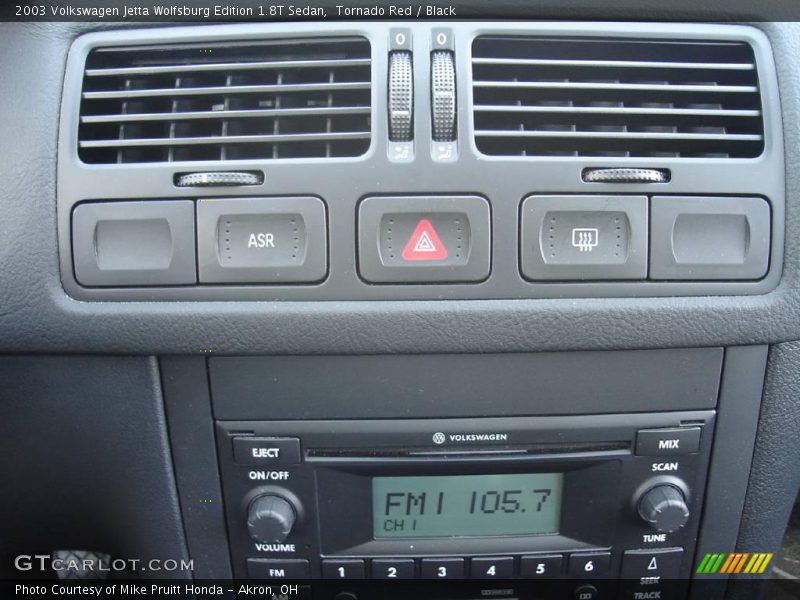Tornado Red / Black 2003 Volkswagen Jetta Wolfsburg Edition 1.8T Sedan