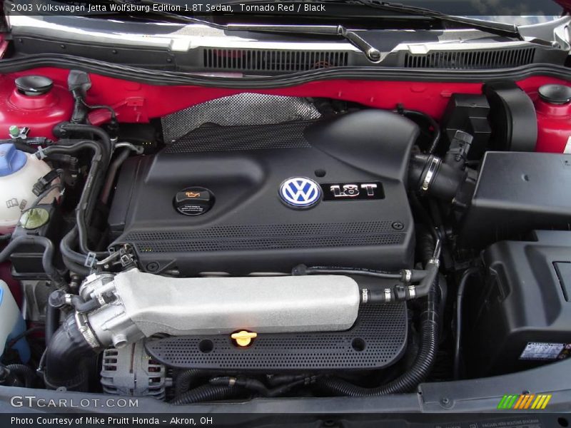 Tornado Red / Black 2003 Volkswagen Jetta Wolfsburg Edition 1.8T Sedan