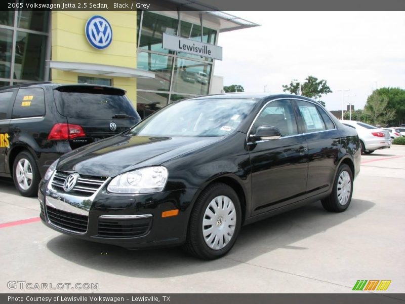 Black / Grey 2005 Volkswagen Jetta 2.5 Sedan