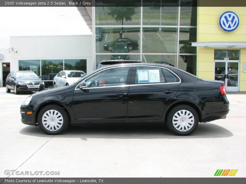 Black / Grey 2005 Volkswagen Jetta 2.5 Sedan