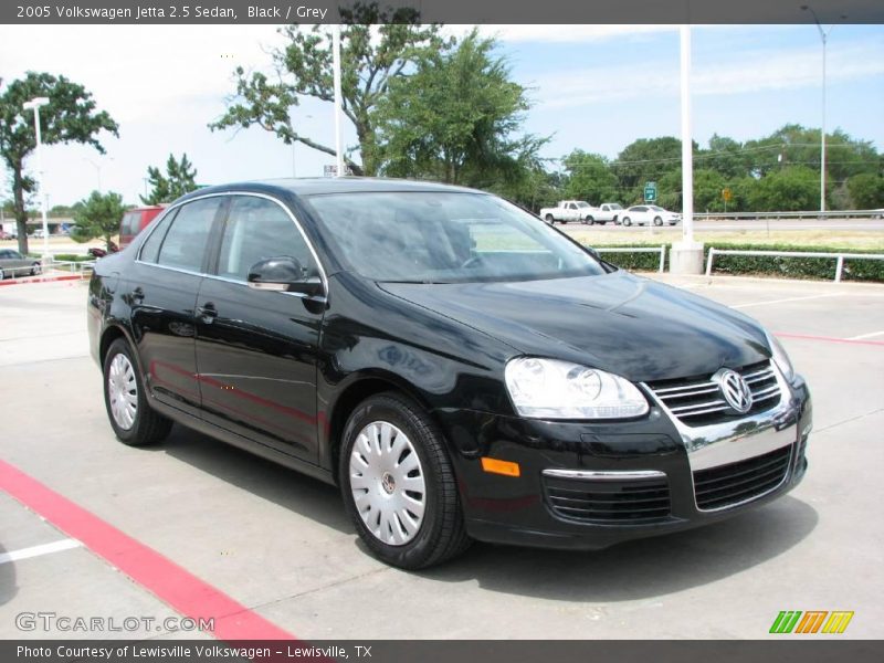 Black / Grey 2005 Volkswagen Jetta 2.5 Sedan