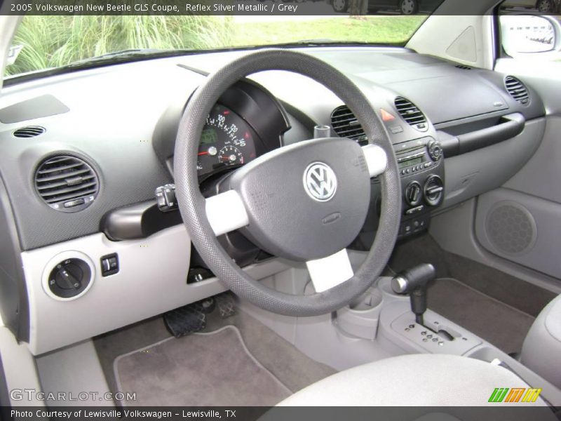 Reflex Silver Metallic / Grey 2005 Volkswagen New Beetle GLS Coupe
