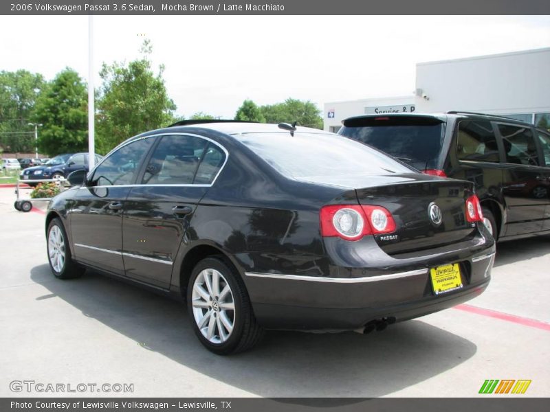 Mocha Brown / Latte Macchiato 2006 Volkswagen Passat 3.6 Sedan