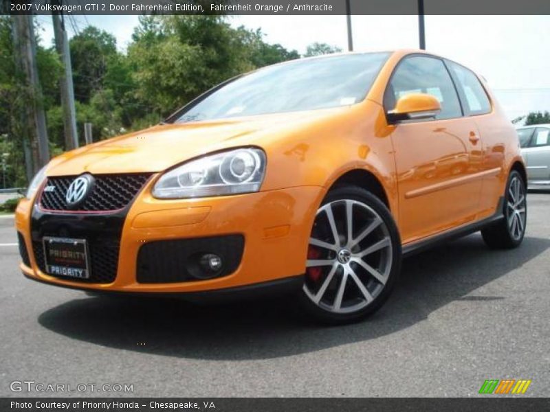 Fahrenheit Orange / Anthracite 2007 Volkswagen GTI 2 Door Fahrenheit Edition